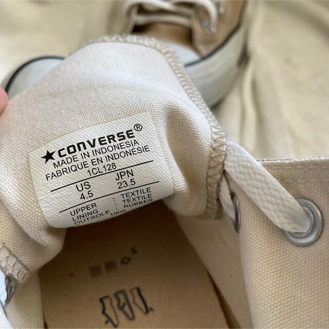 CONVERSE(コンバース)のコンバースハイカット　ベージュ　23.5cm レディースの靴/シューズ(スニーカー)の商品写真