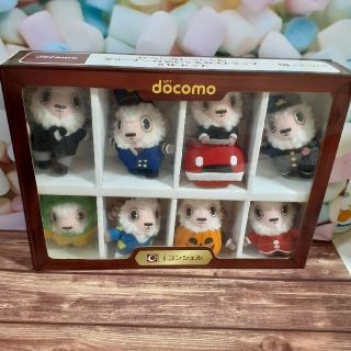 エヌティティドコモ(NTTdocomo)の新品未使用レアdocomo　執事のひつじ君携帯クリーナーset(ストラップ/イヤホンジャック)