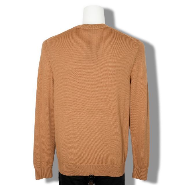 トップス 新品 BURBERRY ロゴインターシャウールブレンド セーター M