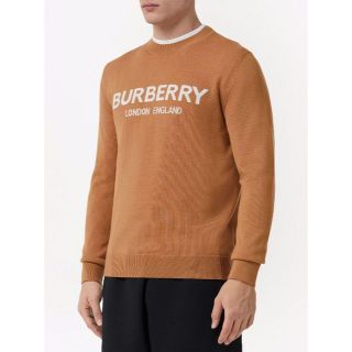 BURBERRY - 新品 BURBERRY ロゴインターシャウールブレンド セーター M