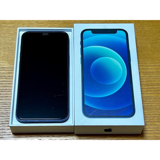 【美品】SIMフリー APPLE iPhone12 mini 64GB ブルー