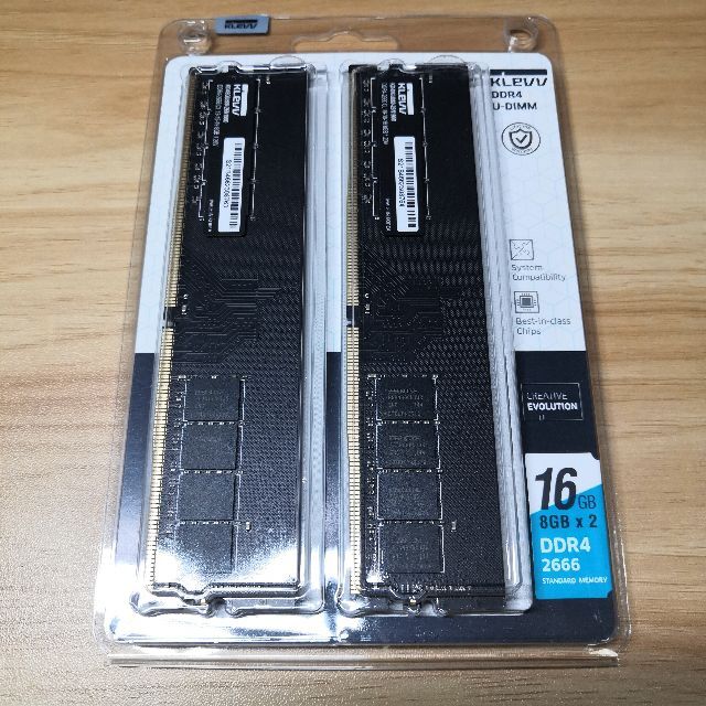 KLEVV メモリ DDR4 2666 PC4-21300 8GB*2 16GB