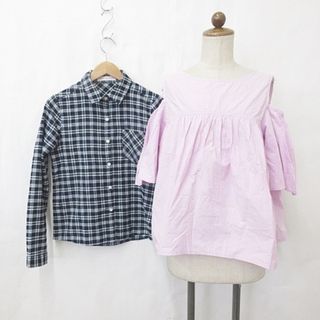 サニーレーベル(Sonny Label)のサニーレーベル センスオブプレイス ブラウス シャツ 2枚セット ピンク 紺 F(その他)