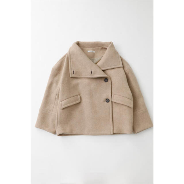 moussy(マウジー)のmoussy BIG colar wool short coat レディースのジャケット/アウター(ピーコート)の商品写真