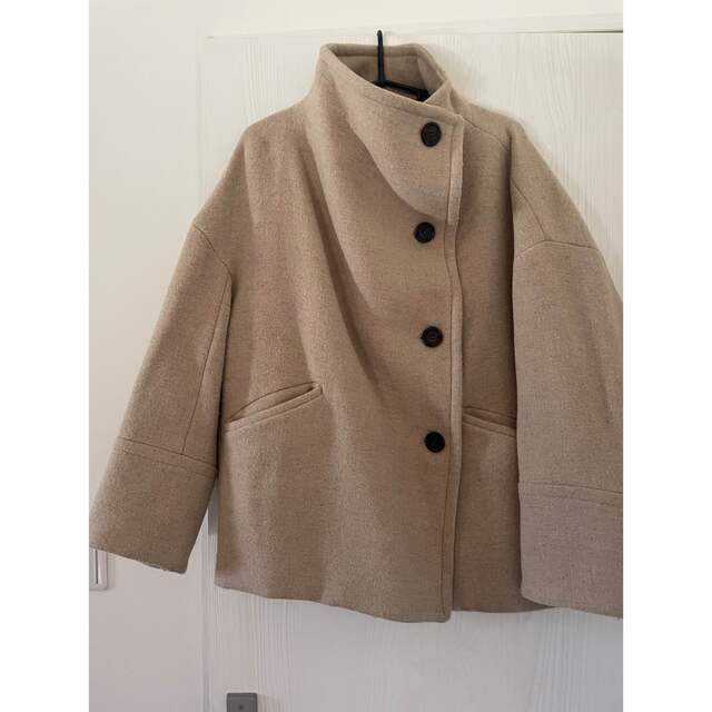 moussy(マウジー)のmoussy BIG colar wool short coat レディースのジャケット/アウター(ピーコート)の商品写真