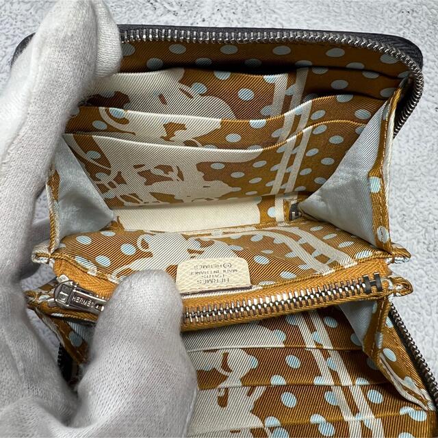 カード Hermes - エルメス HERMES 折り財布 ラウンドジップ アザップ