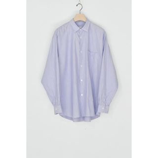 コモリ(COMOLI)の22AW comoli コモリ シャツ　サックス　ストライプ　2 新品未使用品(シャツ)