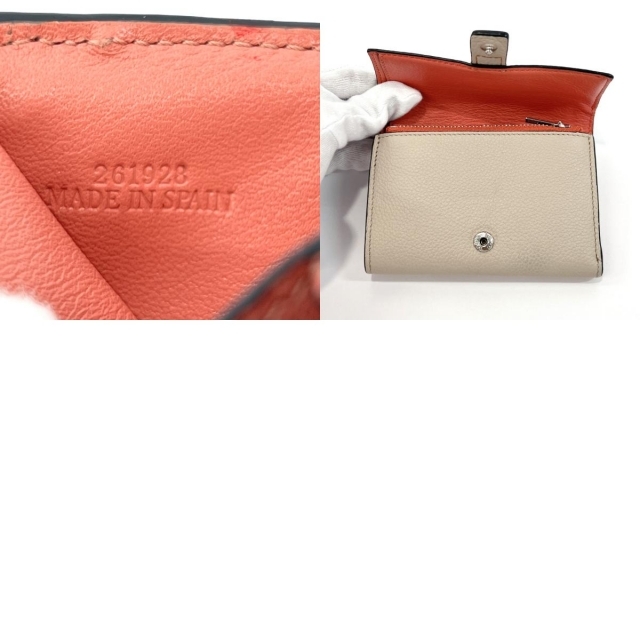 LOEWE(ロエベ)のロエベ 三つ折り財布 バーティカル アナグラム  ベージュ レディースのファッション小物(財布)の商品写真