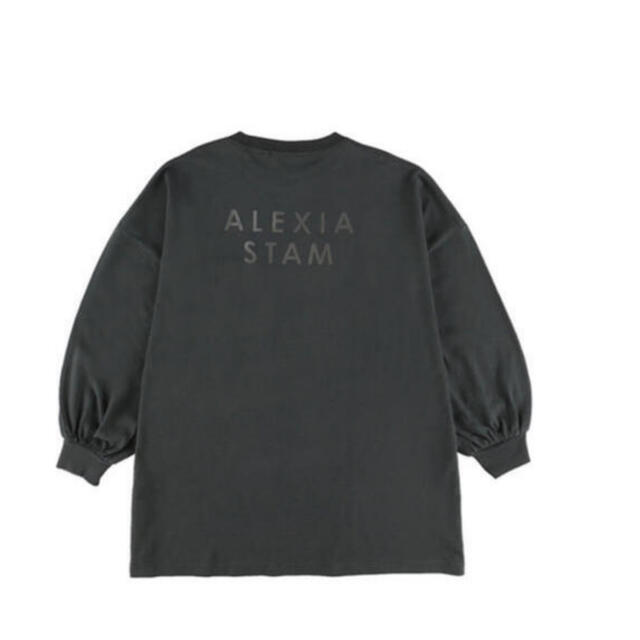 ALEXIA STAM(アリシアスタン)のアリシアスタン ロンT チャコールALEXIASTAM レディースのトップス(Tシャツ(長袖/七分))の商品写真