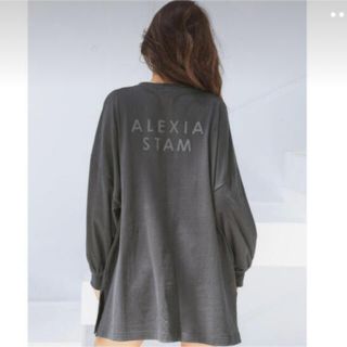 アリシアスタン(ALEXIA STAM)のアリシアスタン ロンT チャコールALEXIASTAM(Tシャツ(長袖/七分))