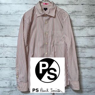 ポールスミス(Paul Smith)のPS Paul Smith メンズ　シャツ　ストライプ　レッド(シャツ)