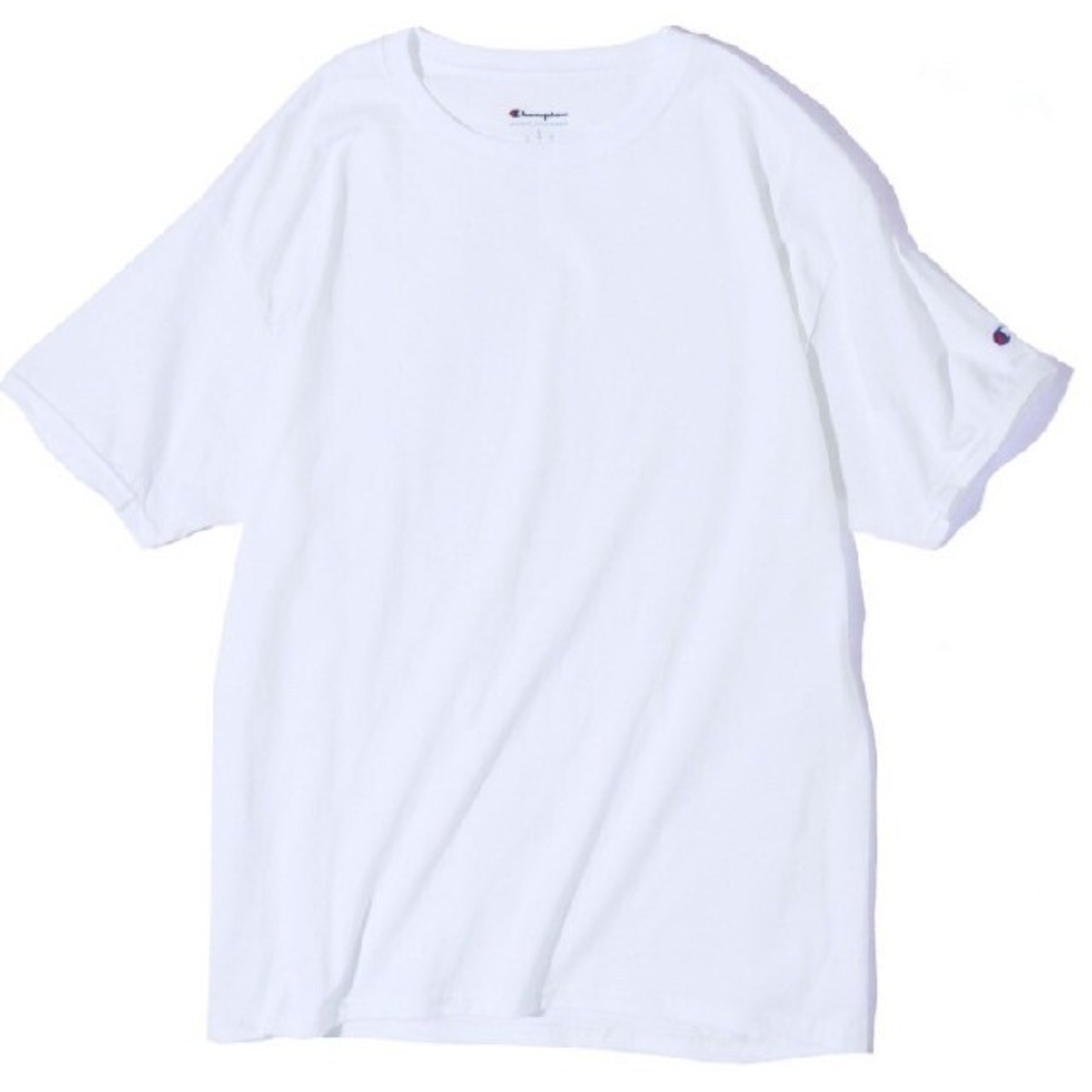 Champion(チャンピオン)の新品未使用 チャンピオン 無地 クルーネック Tシャツ 白 2枚セット Mサイズ メンズのトップス(Tシャツ/カットソー(半袖/袖なし))の商品写真