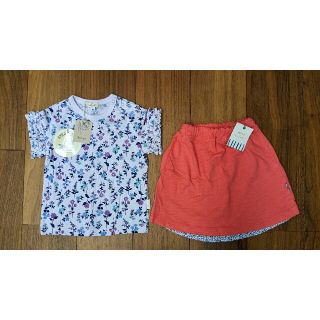 ベビーギャップ(babyGAP)の女の子 Tシャツ スカート セット 花柄 95 100(Tシャツ/カットソー)