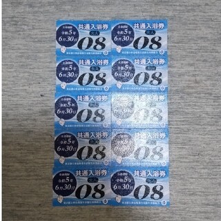 東京 共通入浴券 10枚(その他)