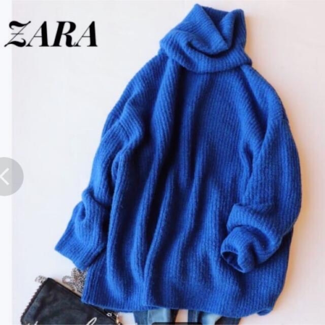 完売　新品　ZARAオーバーサイズタートルネックセーター