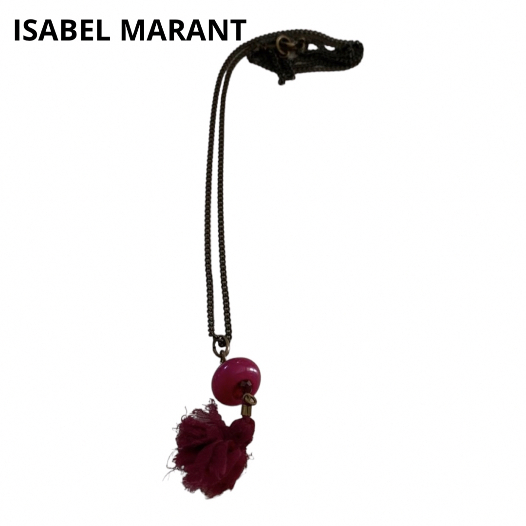 Isabel Marant(イザベルマラン)のイザベルマラン　ネックレス　赤 レディースのアクセサリー(ネックレス)の商品写真