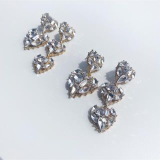 ハートビジューピアス(ピアス)