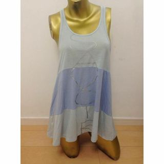 アズールバイマウジー(AZUL by moussy)の【1956】AZUL by moussy フレア タンクトップ F ブルー(タンクトップ)