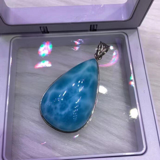 天然】ラリマー ペンダントトップ s925 13.9g 天然】ラリマー ペンダントトップ s925 13.9g