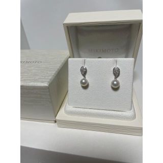 MIKIMOTO - ミキモト 定番 ピアス ダイヤ×パール K18 美品の通販 by ...