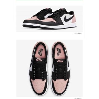 ナイキ(NIKE)のNike Air Jordan 1 Low OG Bleached Coral (スニーカー)