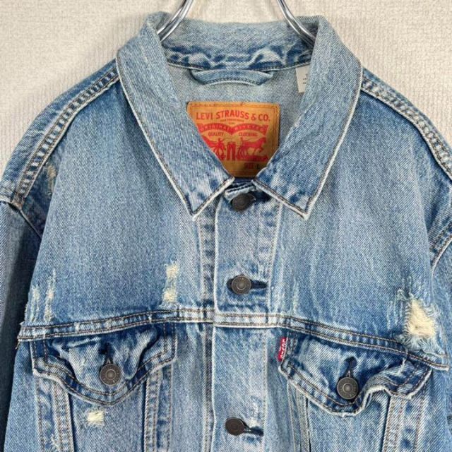 【美品・ダメージ加工】リーバイス/Levi's　デニムジャケット　Gジャン