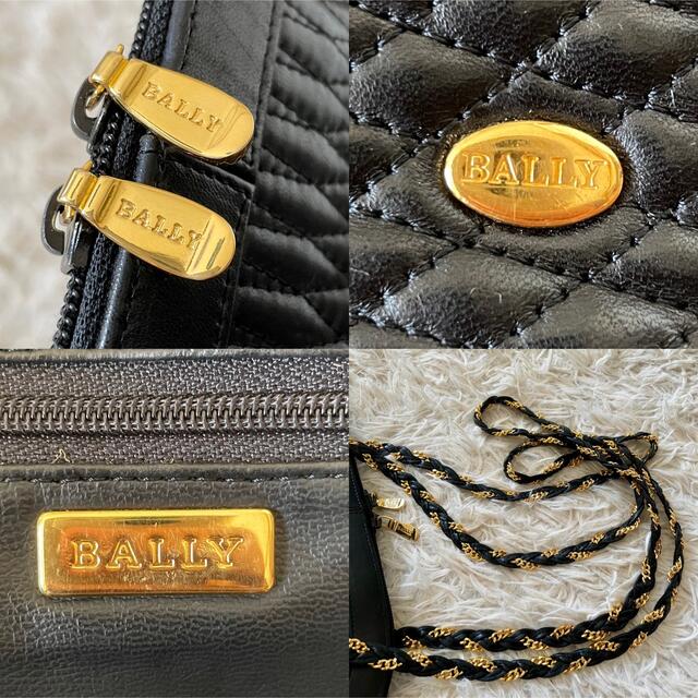 Bally(バリー)のBALLY  キルティングレザー チェーンショルダー ブガッティ 黒 レディースのバッグ(ショルダーバッグ)の商品写真