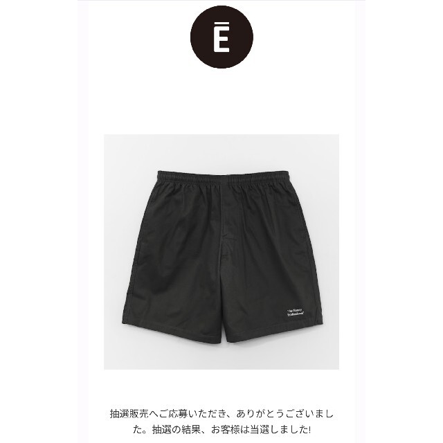 ennoy / Cotton Easy Shorts (BLACK)L