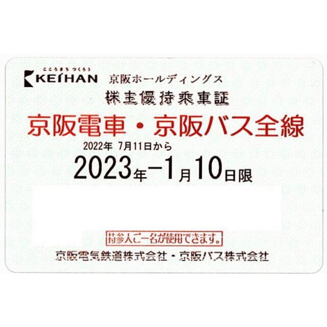 京阪ホールディングス 株主優待乗車証 電車全線 - 鉄道乗車券