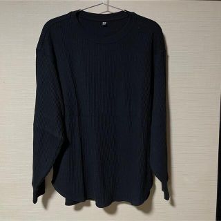 ユニクロ(UNIQLO)のUNIQLO ワッフルクルーネックTシャツ(Tシャツ(長袖/七分))