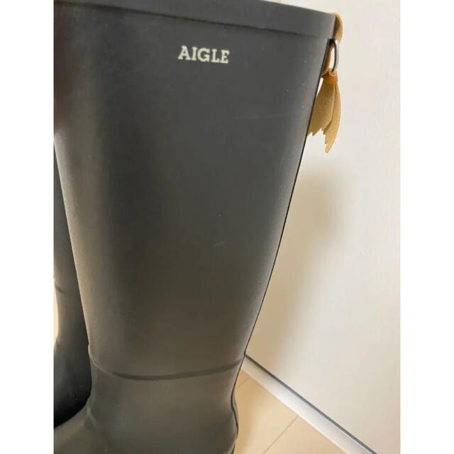 AIGLE(エーグル)のAIGLE レインブーツ　ブラック　23.5 レディースの靴/シューズ(レインブーツ/長靴)の商品写真
