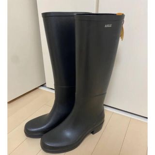 エーグル(AIGLE)のAIGLE レインブーツ　ブラック　23.5(レインブーツ/長靴)