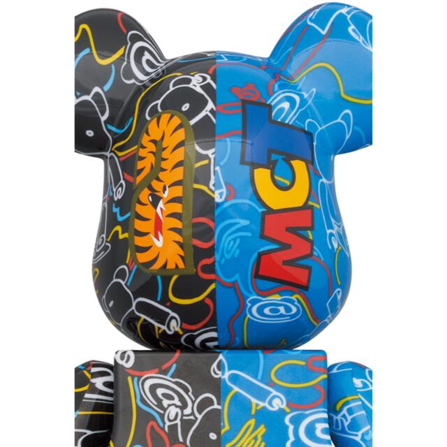 BAPE BE@RBRICK LINE CAMO SHARK 100% 400%