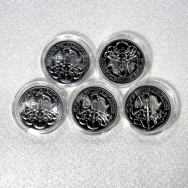 🌺5枚セット.ウィーン銀貨☀️1オンス(31.1g)2022年×5枚 新品未開封 エンタメ/ホビーのコレクション(その他)の商品写真