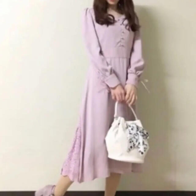 MISCH MASCH(ミッシュマッシュ)のミッシュマッシュ　ワンピース　可愛い　おしゃれ　ピンク系 レディースのワンピース(ロングワンピース/マキシワンピース)の商品写真