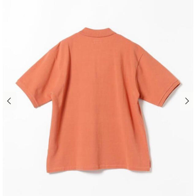 BEAMS(ビームス)の【BEAMS】ヘビー鹿の子 ルーズポロシャツ オレンジ Mサイズ メンズのトップス(ポロシャツ)の商品写真