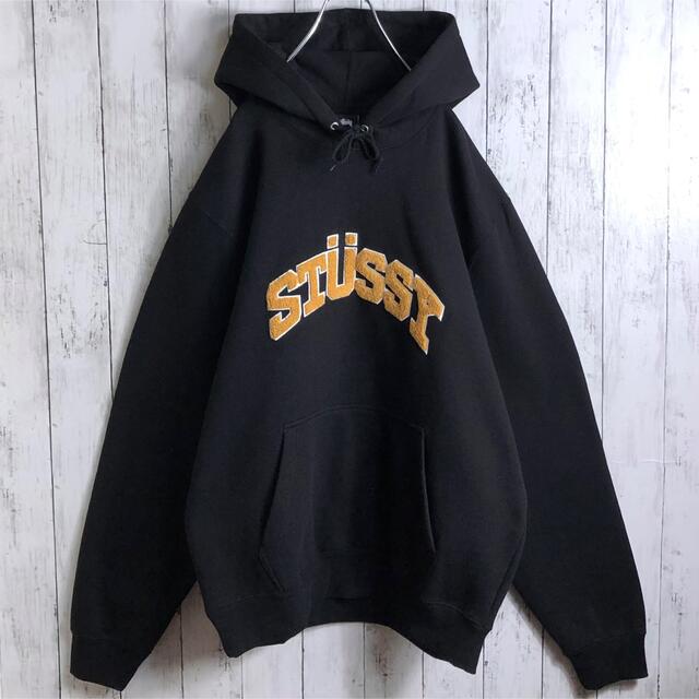 STUSSY - 【美品】ステューシー 刺繍ロゴ パイルロゴ アーチロゴ