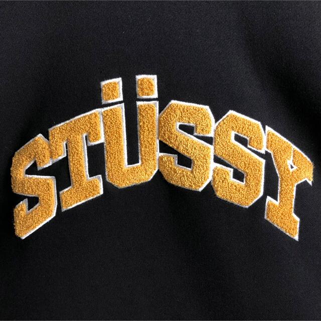 STUSSY - 【美品】ステューシー 刺繍ロゴ パイルロゴ アーチロゴ