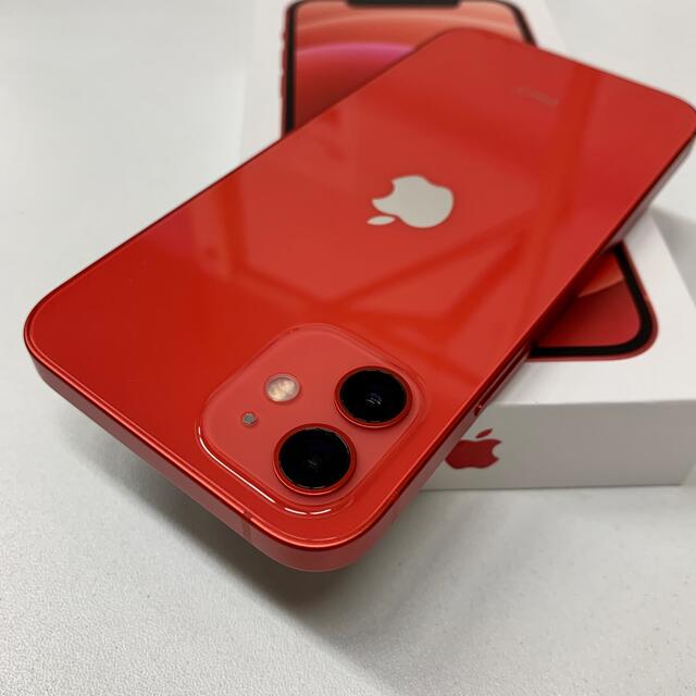 iPhone(アイフォーン)の未使用品 SIMフリー iPhone 12 64GB Product Red  スマホ/家電/カメラのスマートフォン/携帯電話(スマートフォン本体)の商品写真