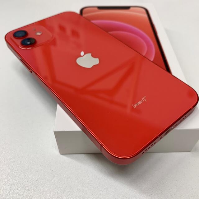 iPhone(アイフォーン)の未使用品 SIMフリー iPhone 12 64GB Product Red  スマホ/家電/カメラのスマートフォン/携帯電話(スマートフォン本体)の商品写真