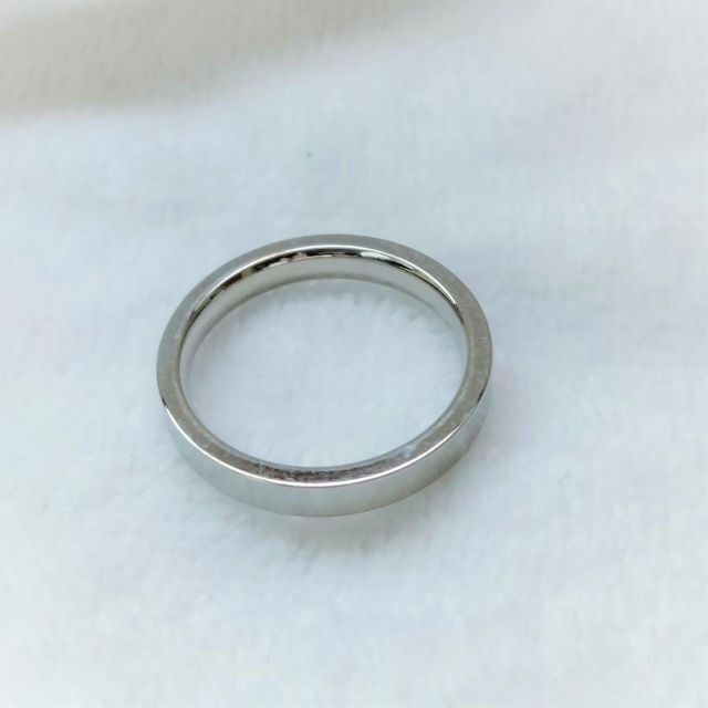 9号 US5号 シンプル 角型 リング シルバー 3mm レディースのアクセサリー(リング(指輪))の商品写真