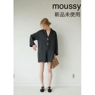 マウジー(moussy)の【新品未使用】moussy マウジー ジャケットライクオールインワン(ひざ丈ワンピース)