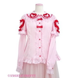 アンジェリックプリティー(Angelic Pretty)のFrill Heart付け袖ブラウス(シャツ/ブラウス(長袖/七分))