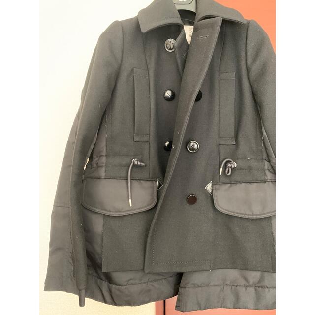 sacai(サカイ)のsacai 黒　コート　アウター レディースのジャケット/アウター(その他)の商品写真