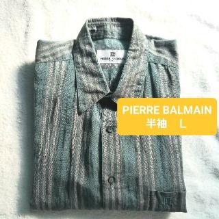 ピエールバルマン(Pierre Balmain)の【04】ピエールバルマン メンズシャツ 半袖 L(シャツ)