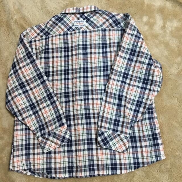 DOG DEPT(ドッグデプト)のDog Dept  チェックシャツ　120センチ キッズ/ベビー/マタニティのキッズ服男の子用(90cm~)(ブラウス)の商品写真