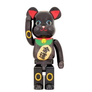 メディコムトイ(MEDICOM TOY)のBE@RBRICK 招き猫 金運 黒メッキ 1000％ ベアブリック(フィギュア)