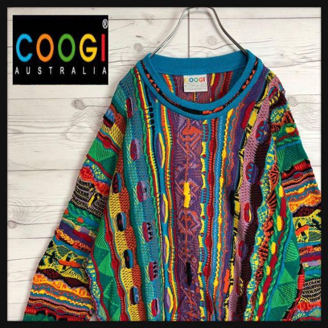 【幻の1点モノ】coogi クージー 立体 編込み 3Dニット カーディガン 期間限定30％OFF! 0123.sub.jp