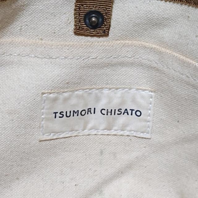 TSUMORI CHISATO(ツモリチサト)のツモリチサト トートバッグ - ブラウン×黒 レディースのバッグ(トートバッグ)の商品写真
