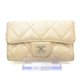 CHANEL - シャネル キーケース マトラッセ ベージュの通販｜ラクマ